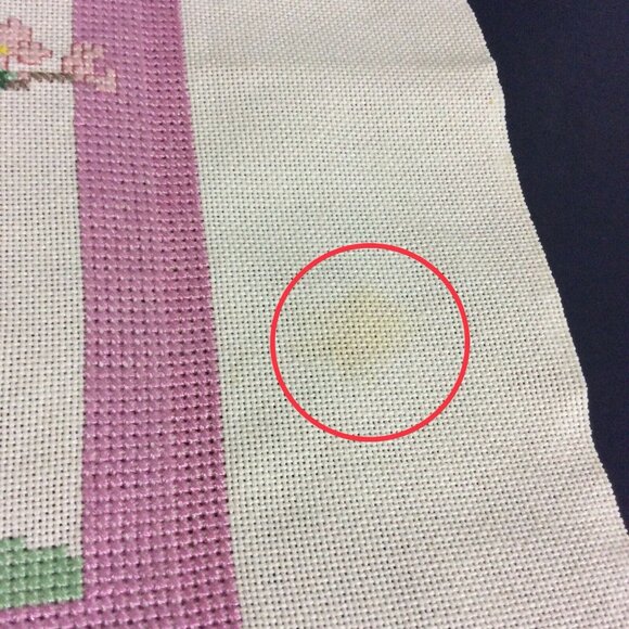 Asian Cherry Blossom Tree Finished Counted Cross Stitch On Canvas - Picture 4 of 5